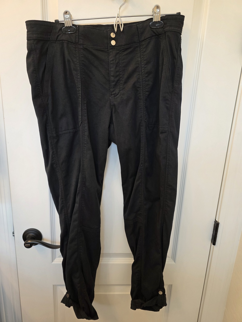 White House Black Market Pret-a-Pedi Black Cargo Pants